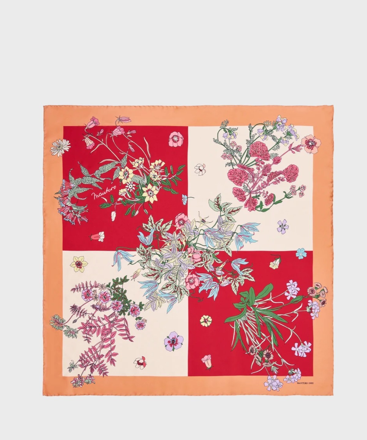 Mantero Paris Istanbul red silk scarf