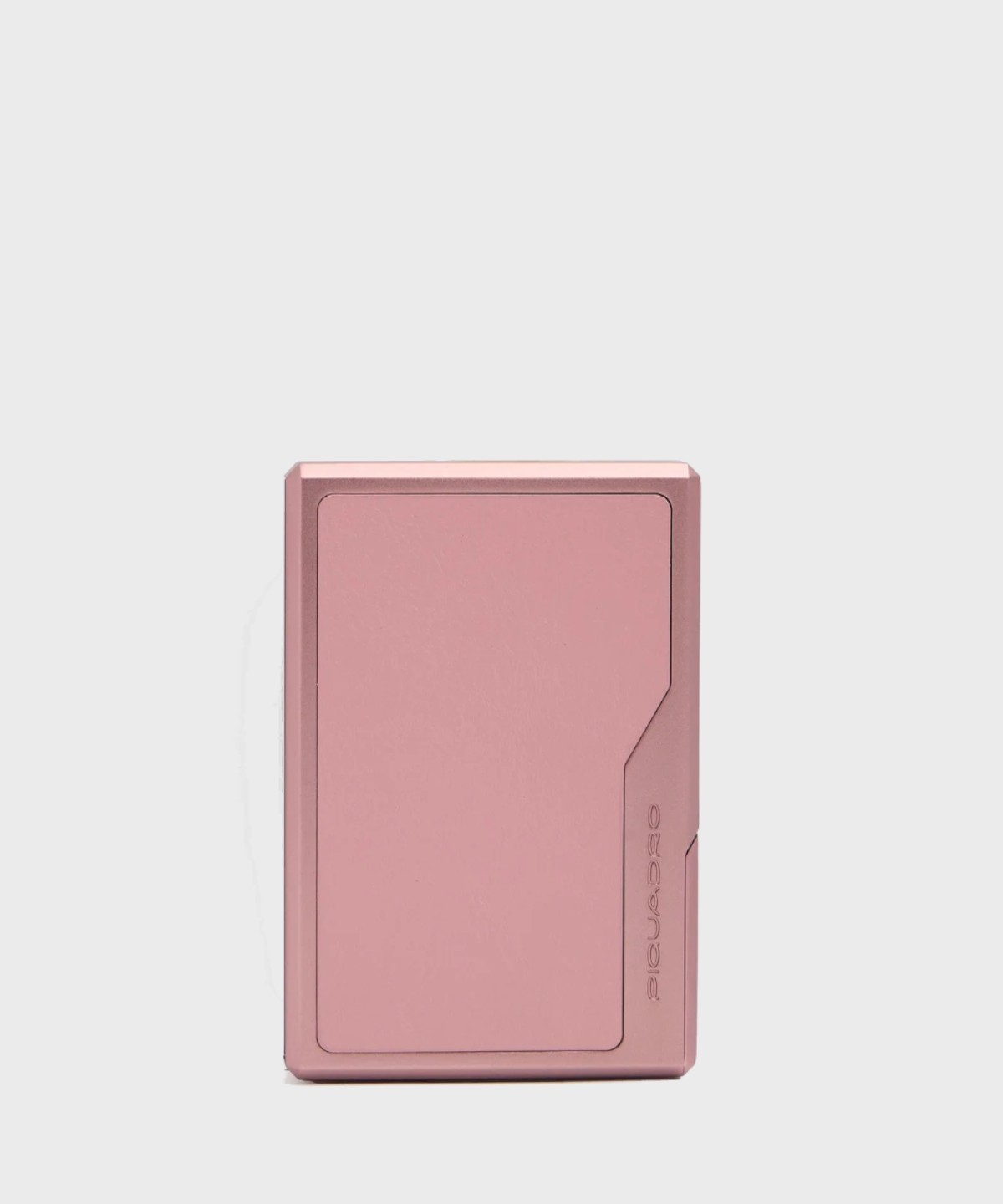 Piquadro Circle porta carte di credito con fermaglio banconote in metallo rosa