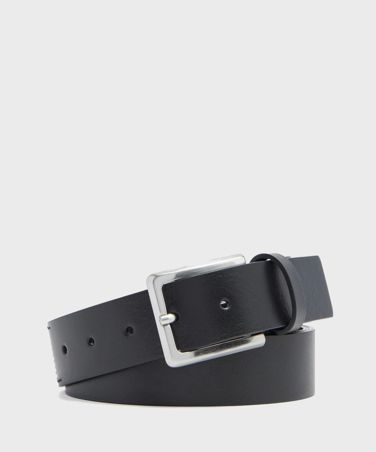 Piquadro C121 black leather belt