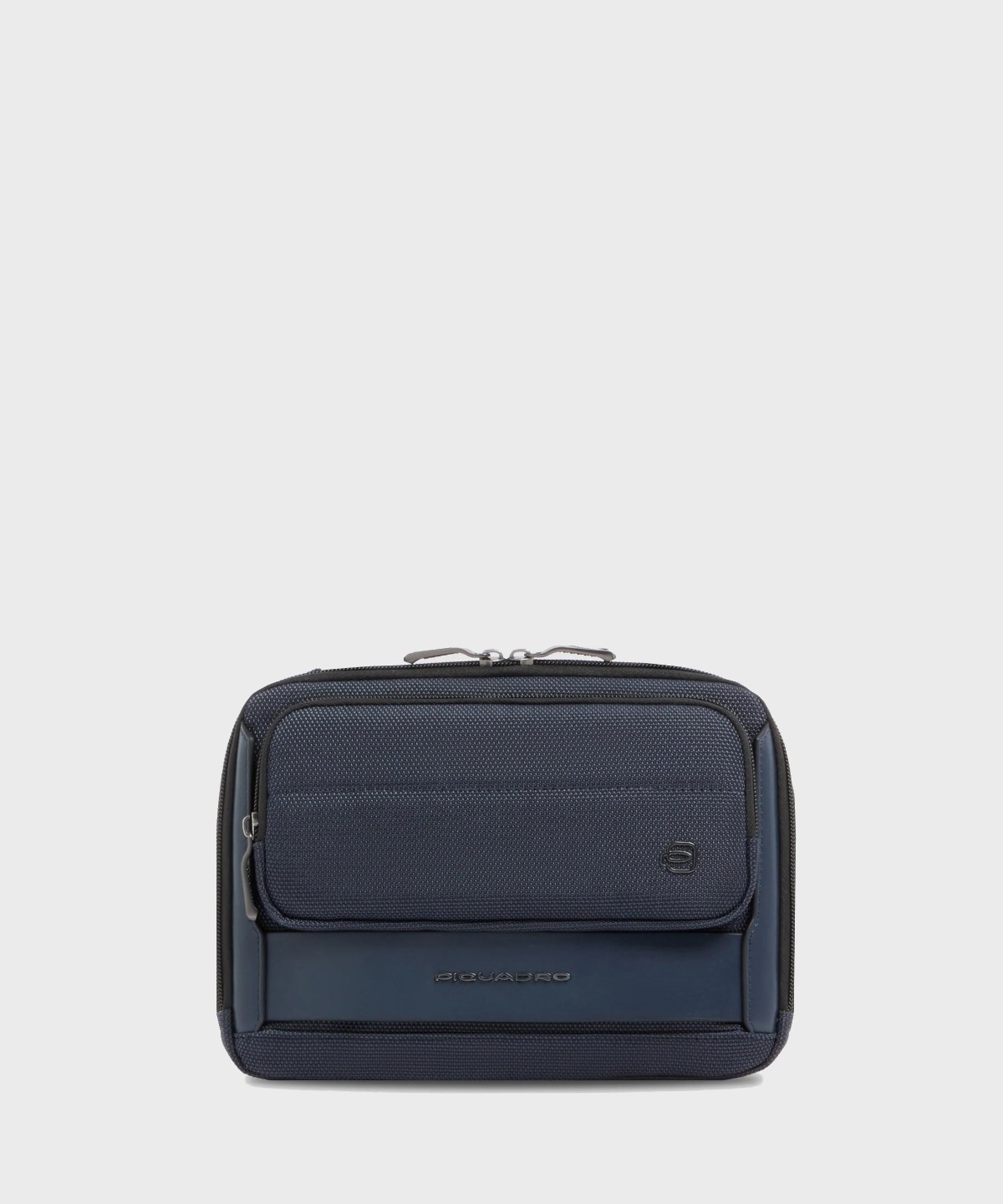 Piquadro Oberon shoulder bag in blue leather...