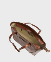 The Bridge Magda borsa shopping a spalla in pelle marrone