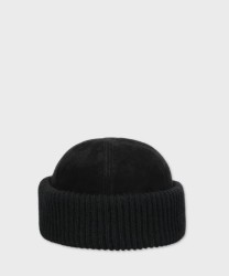 Borsalino Sylvester zuccotto, suede with