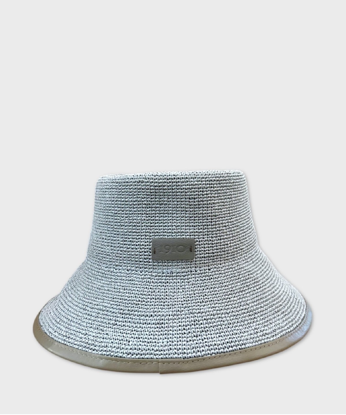 Catarzi Murano cappello cloche in paglia crochet, tortora paglia