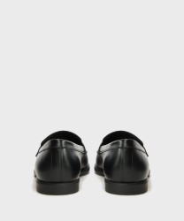 Furla Chic moccasin with fringe, black leather
