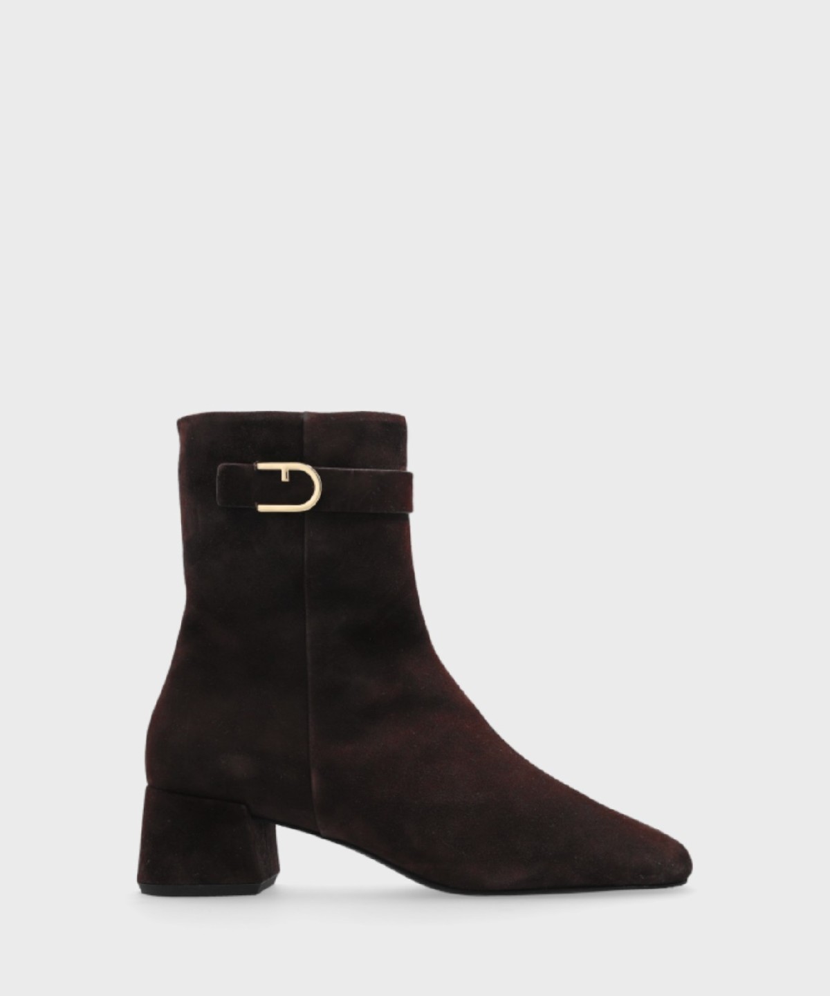 Furla Chic tronchetto a punta in pelle suede...