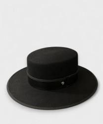 Panizza Torino Chianti wool felt hat, black wool