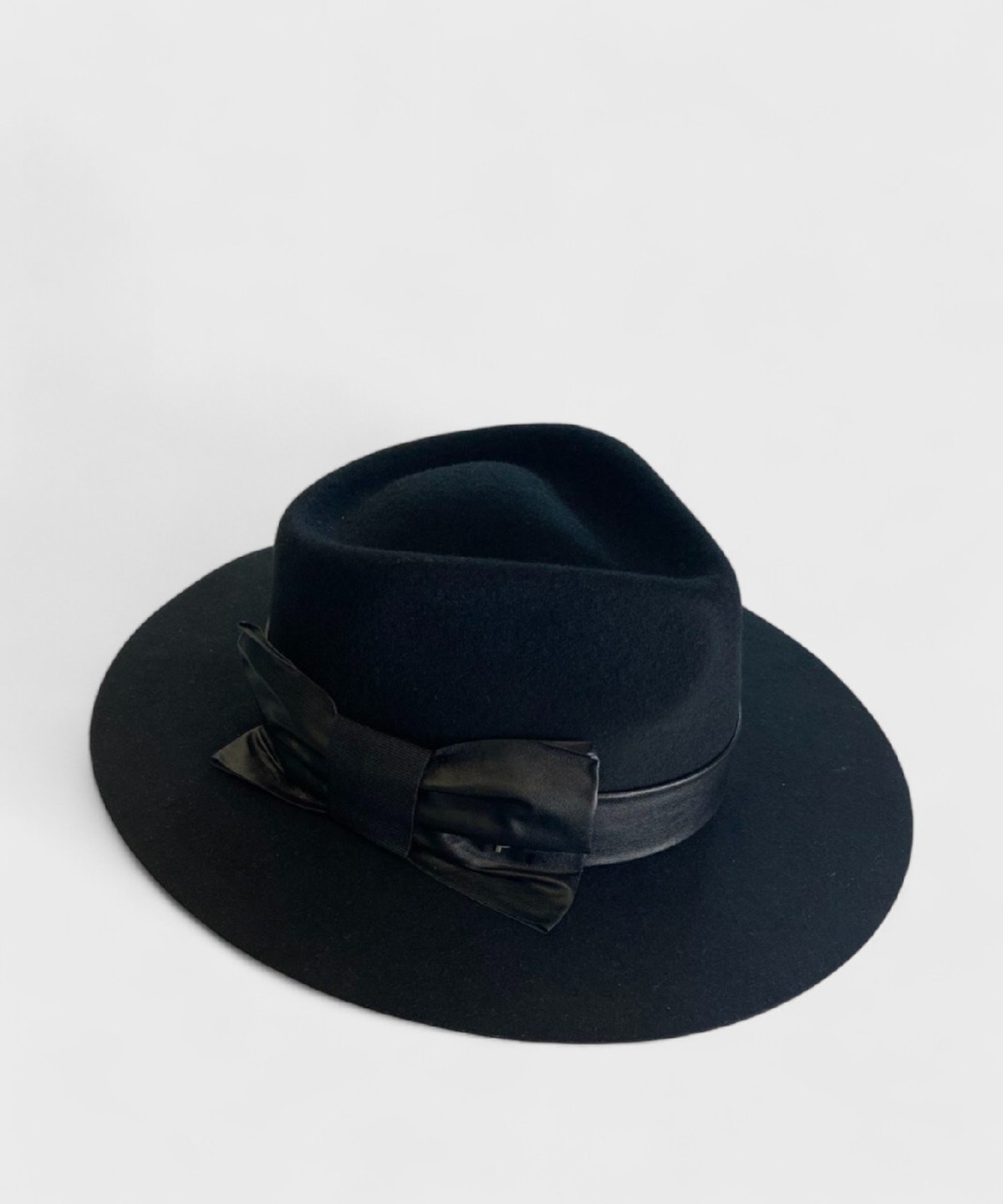 Panizza Trapani Chianti wool felt hat with bow,...