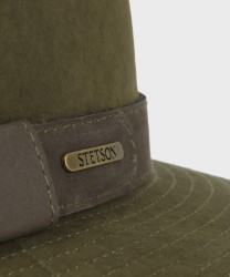 Stetson cappello Traveller Waxed Cotton, olive cotone