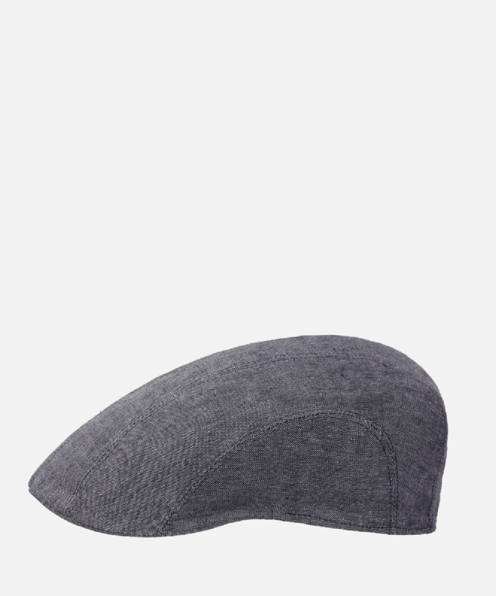 Stetson Madison linen cap, dark grey