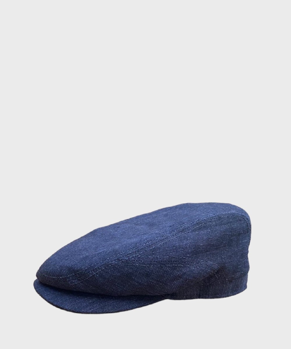 Stetson Driver coppola in lino, blu
