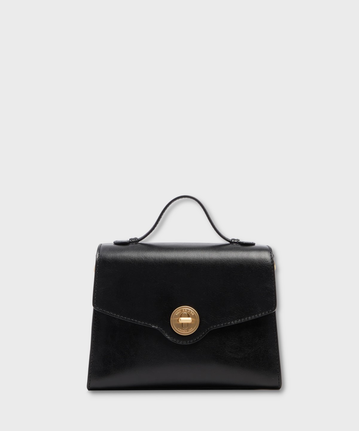 The Bridge Irene black leather shoulder bag