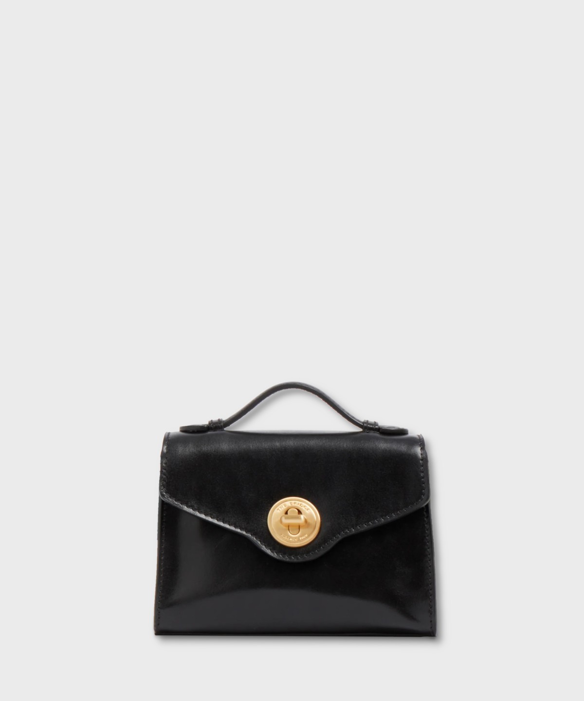 The Bridge Irene black leather shoulder bag