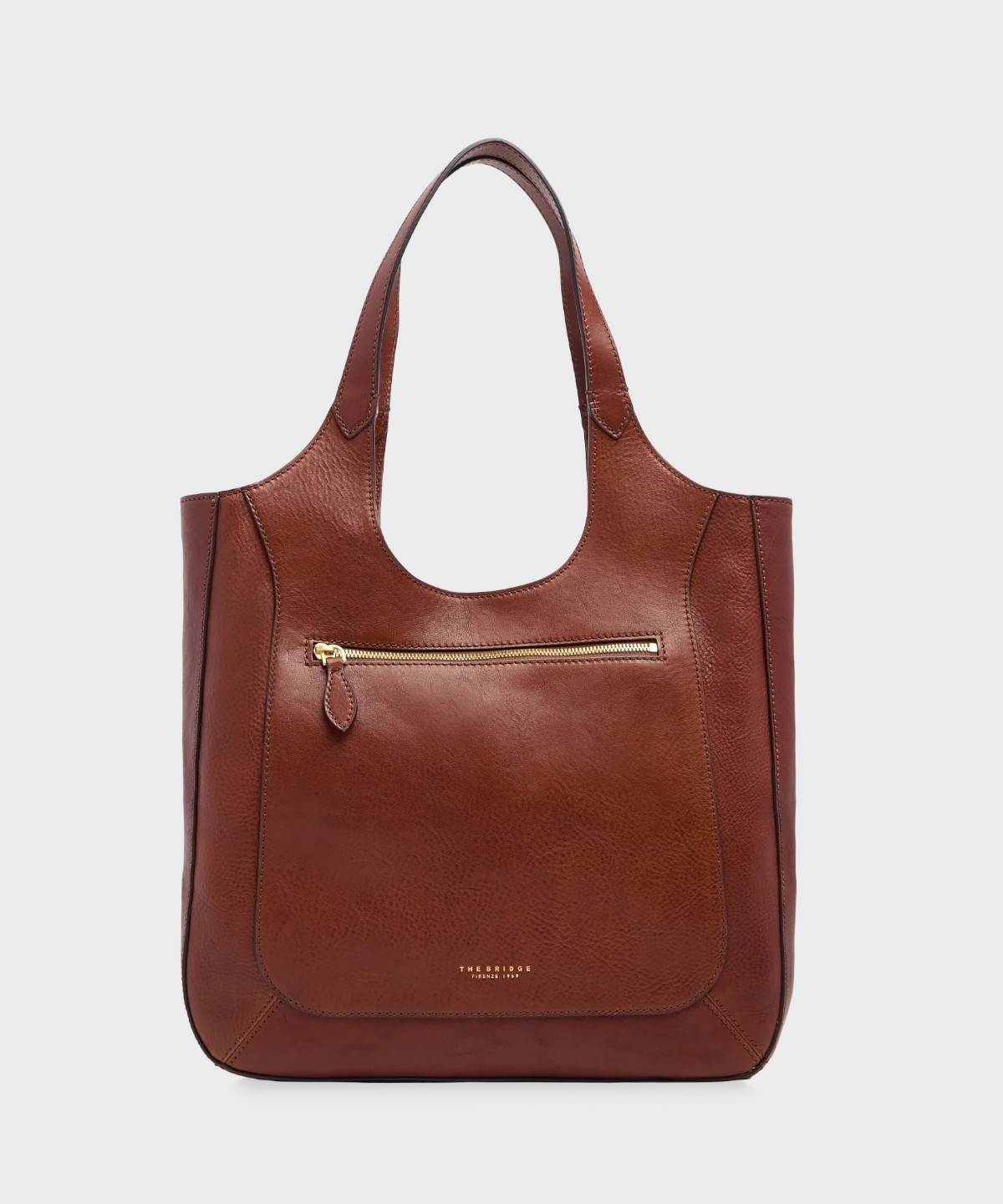 The Bridge Luce Soft Brown Leather Hobo Bag