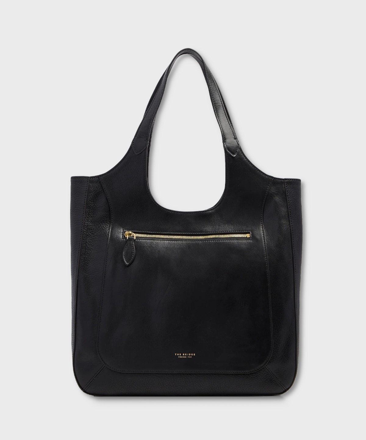 The Bridge Luce Soft borsa hobo in pelle nera