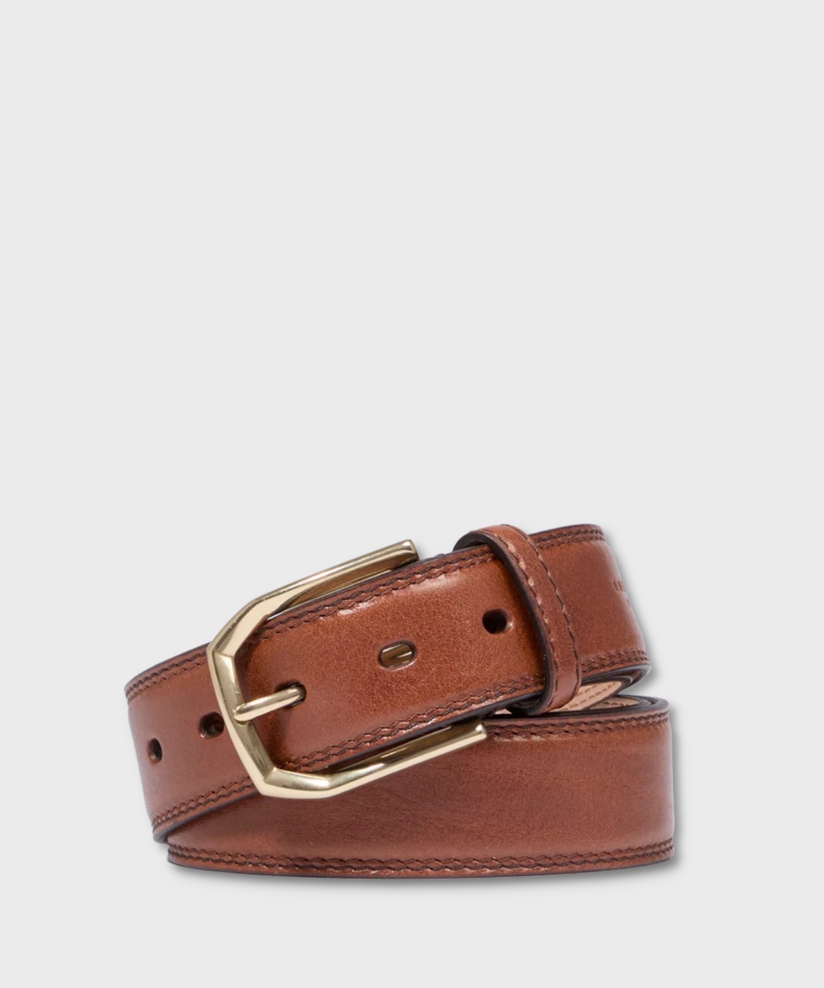 The Bridge Brunelleschi brown leather belt