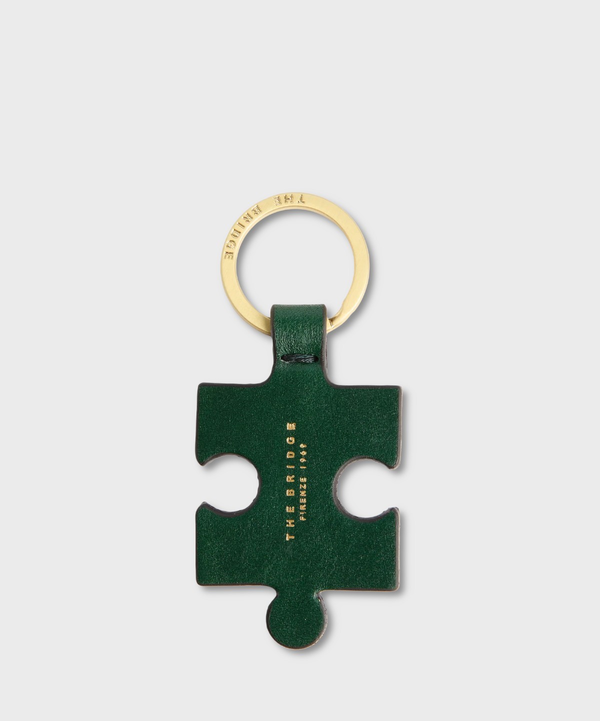The Bridge Duccio Puzzle Keychain in Pine Green...