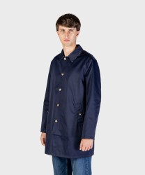 Aquascutum Active Archival reversible navy blue trench coat
