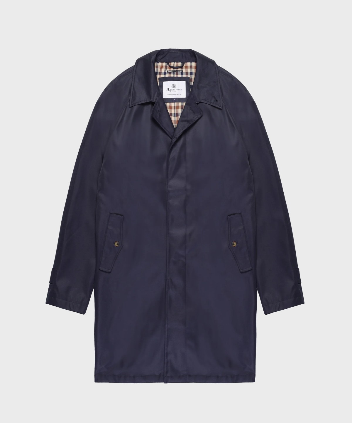 Aquascutum Active Archival navy blue trench coat