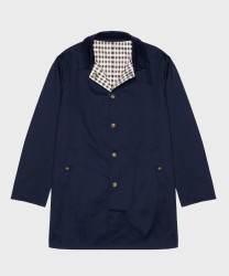 Aquascutum Active Archival reversible navy blue trench coat