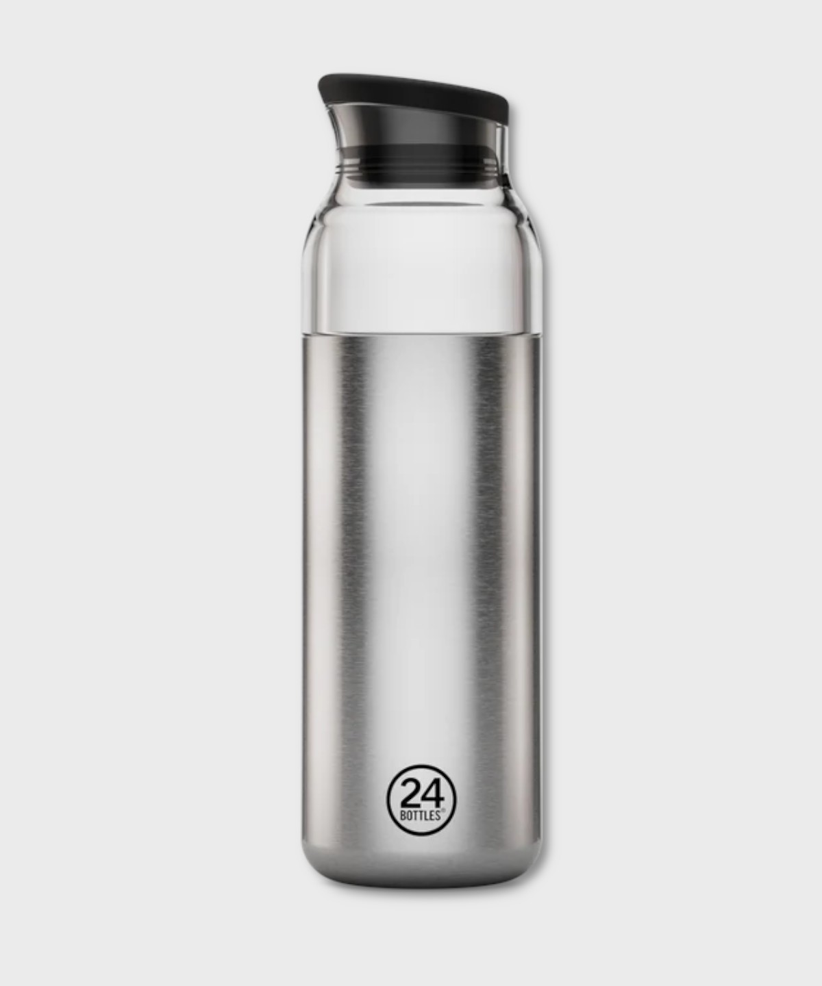 24 Bottles Casa Carafe Brushed Steel