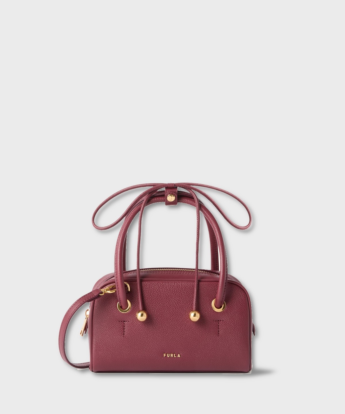 Furla Poppy handbag and shoulder bag in red...
