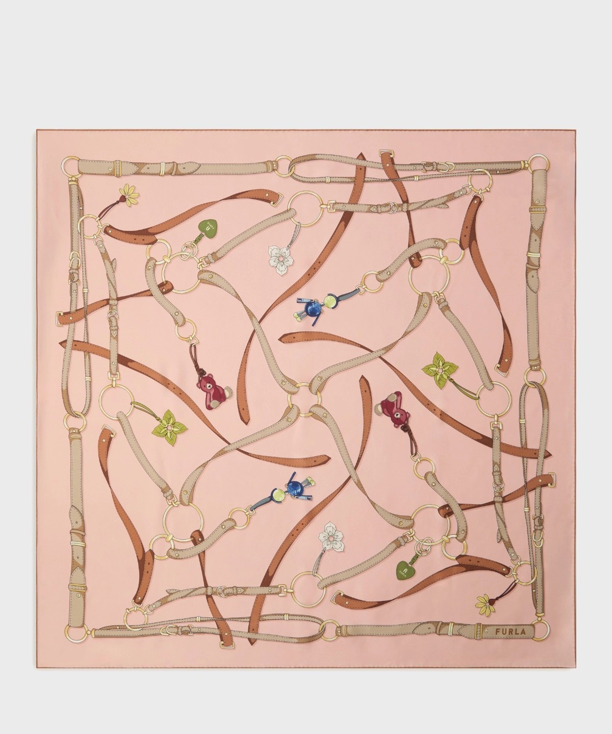 Furla Tortona foulard in seta twill,