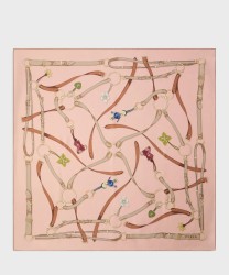 Furla Tortona foulard in seta twill, rosewood