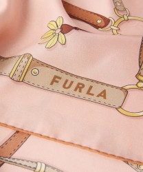 Furla Tortona foulard in seta twill, rosewood