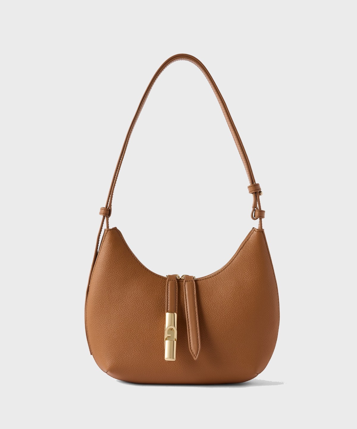Furla Goccia borsa a spalla in pelle brandy
