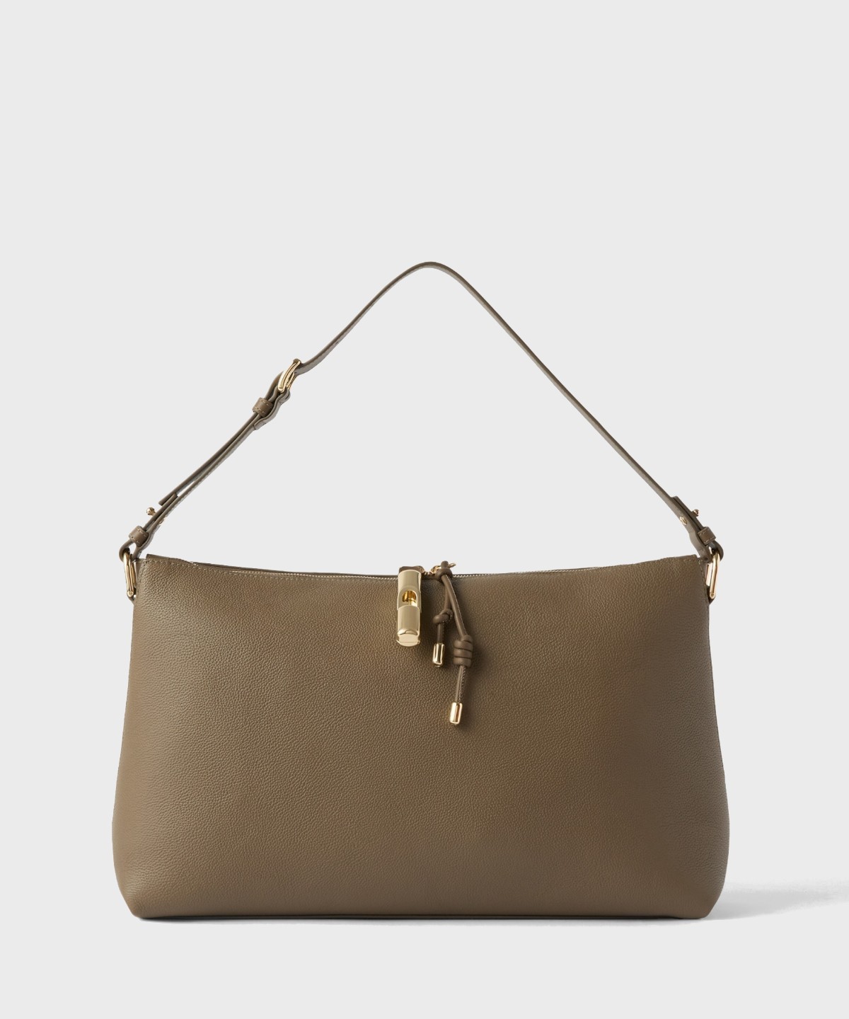 Furla Debby M borsa a spalla in pelle muddy gray