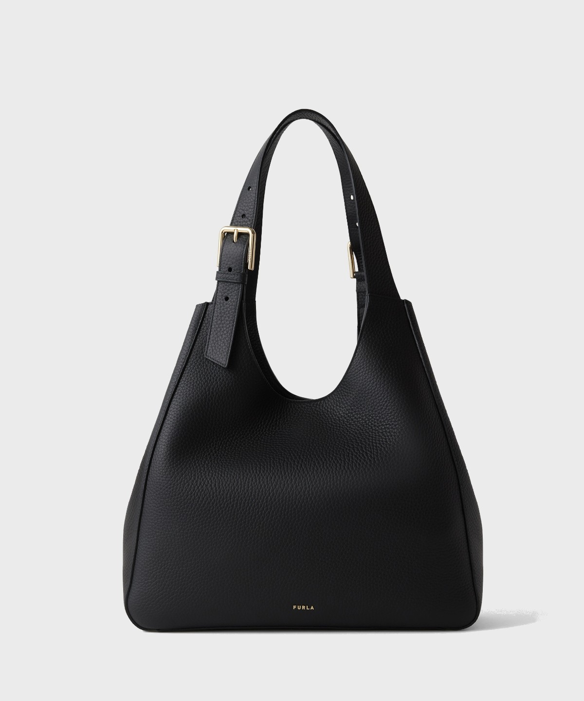 Furla Dora borsa shopper a spalla in pelle nera