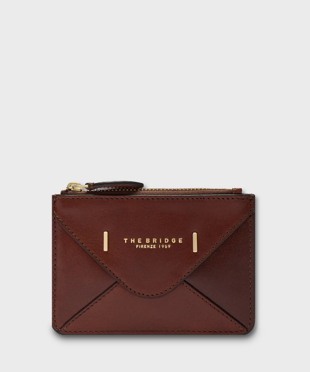 The Bridge Frida brown leather credit card holder