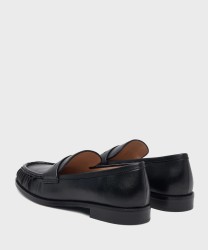Furla Soft mocassino arricciato in pelle nera