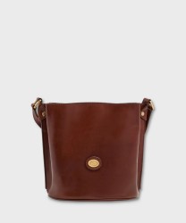 The Bridge Story Brown Leather Bucket Bag