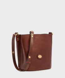 The Bridge Story Brown Leather Bucket Bag