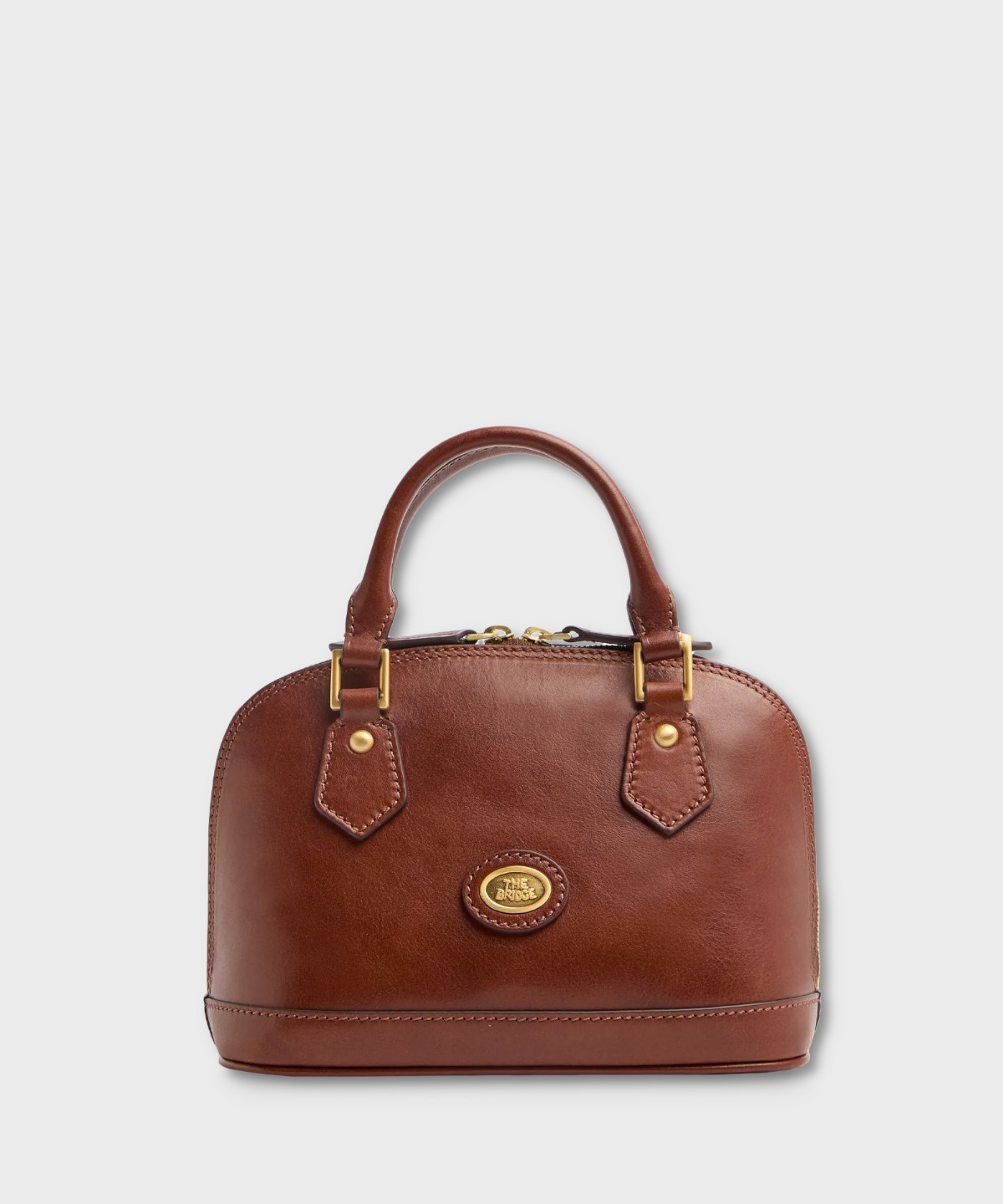 The Bridge Story brown leather shoulder bag