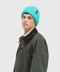 Borsalino Bell Beanie berretto a coste in lana vergine, panna lana