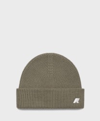 Kway Brice Cardigan berretto in lana green army
