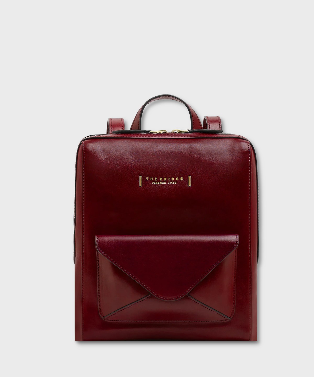 The Bridge Frida Barolo Red Leather Walking...