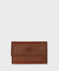 The Bridge Story six-hook key case in brown leather