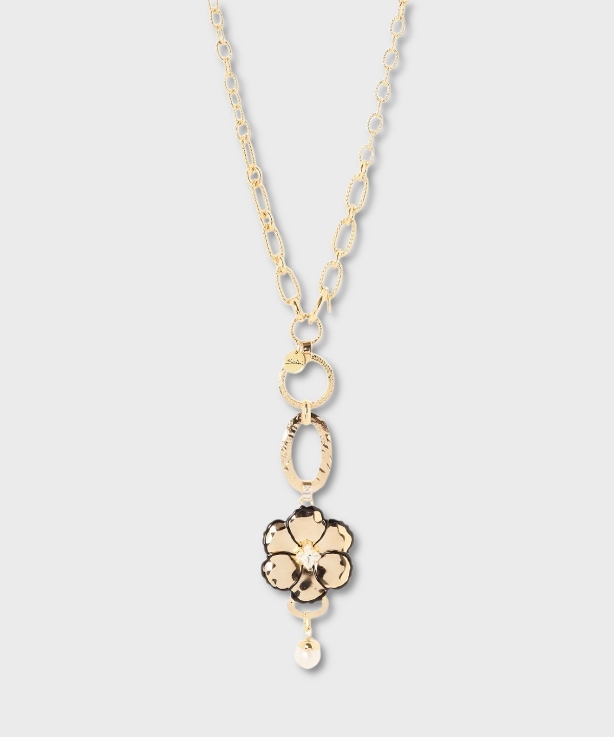 Sodini La Dame necklace with oval link and...