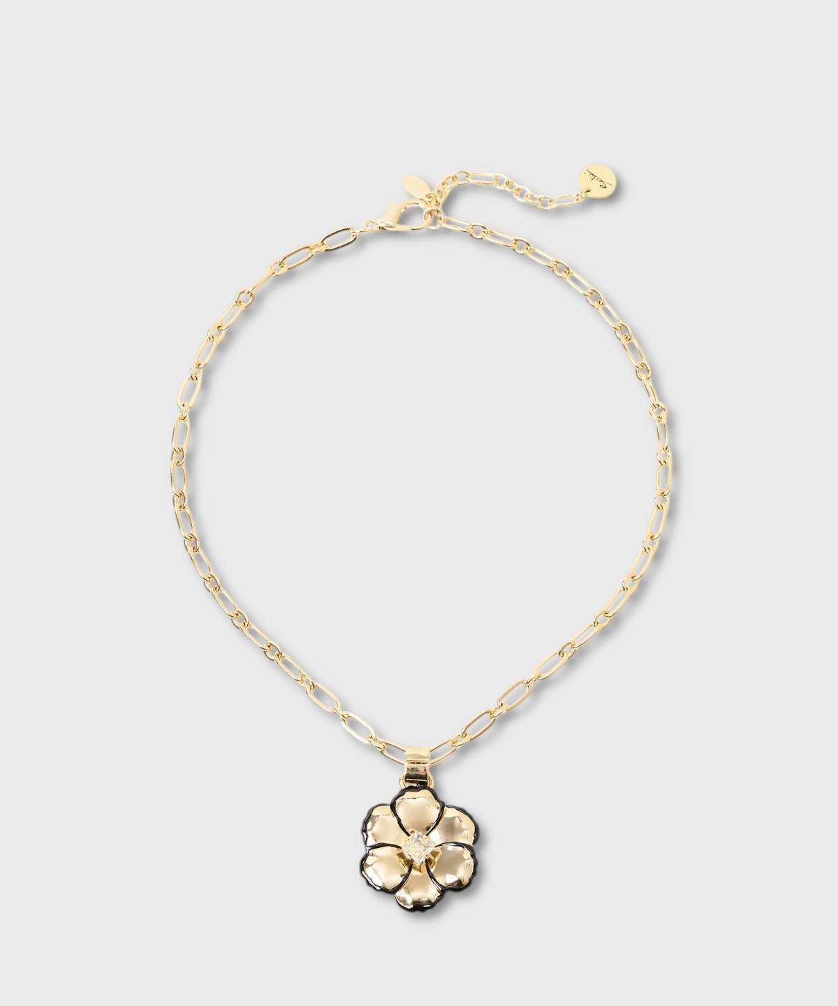 Sodini La Dame collana corta con fiore, oro