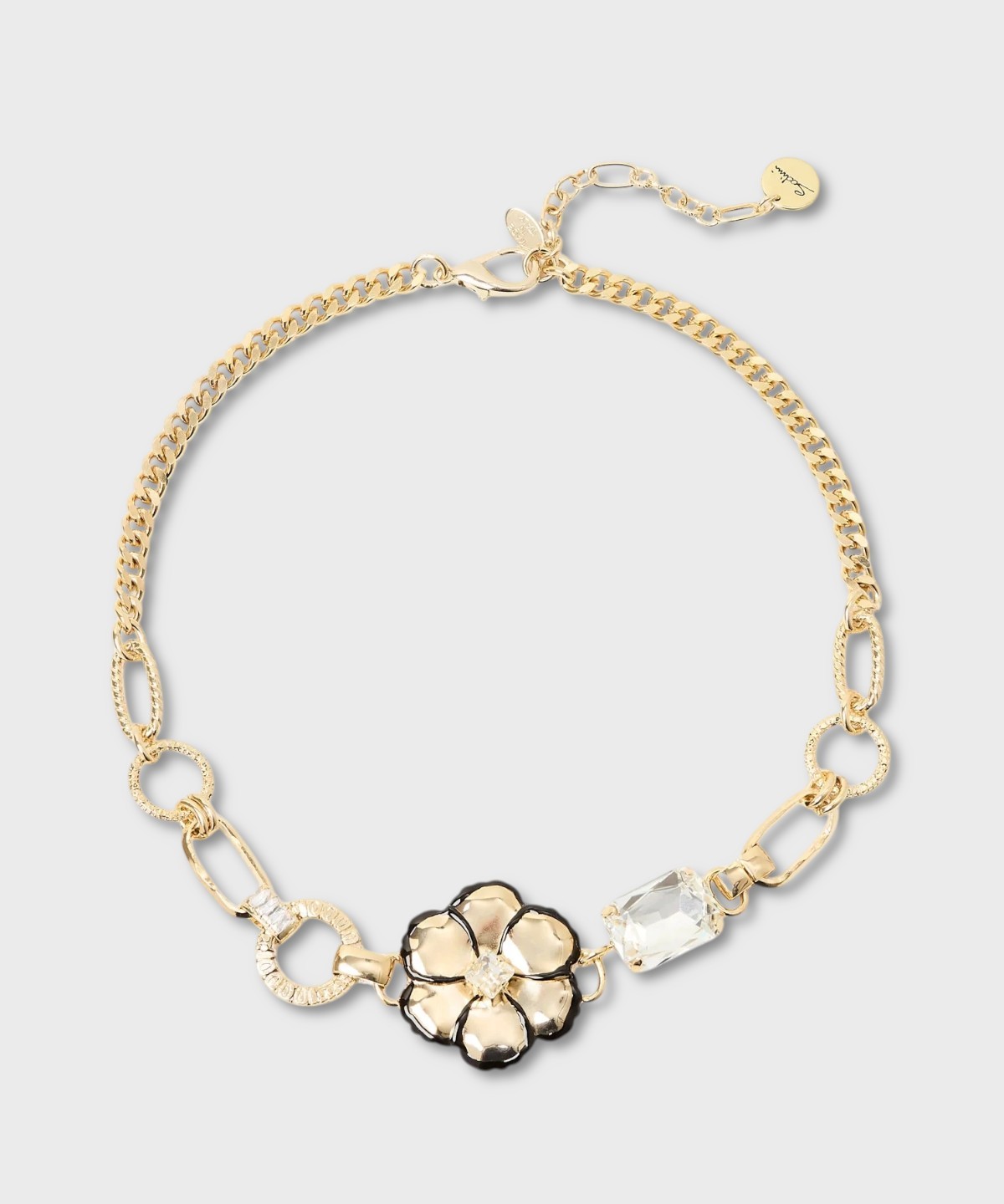 Sodini La Dame short necklace with curb link...