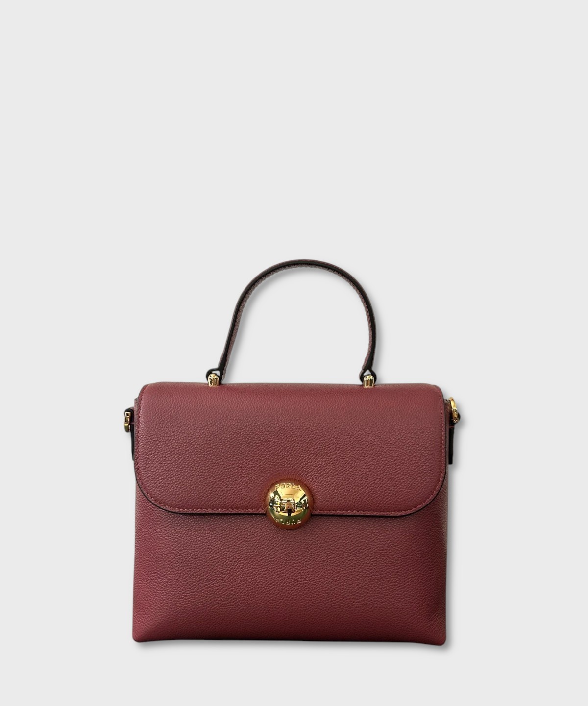 Furla Moonlight S handbag and shoulder bag in red apple leather