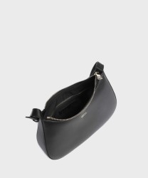 Furla Margot black leather shoulder bag