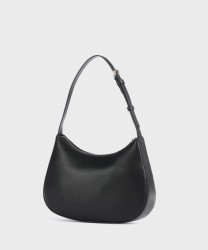 Furla Margot black leather shoulder bag