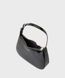 Furla Margot shoulder bag in black patent leather