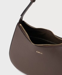 Furla Margot shoulder bag in chocolate brown leather