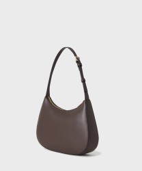 Furla Margot shoulder bag in chocolate brown leather