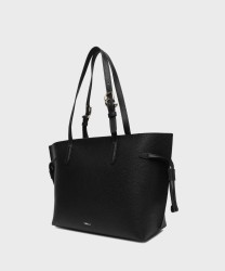 Furla Ava M borsa shopper con zip in pelle nera